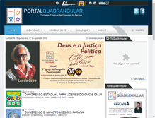 Tablet Screenshot of portalquadrangular.org.br